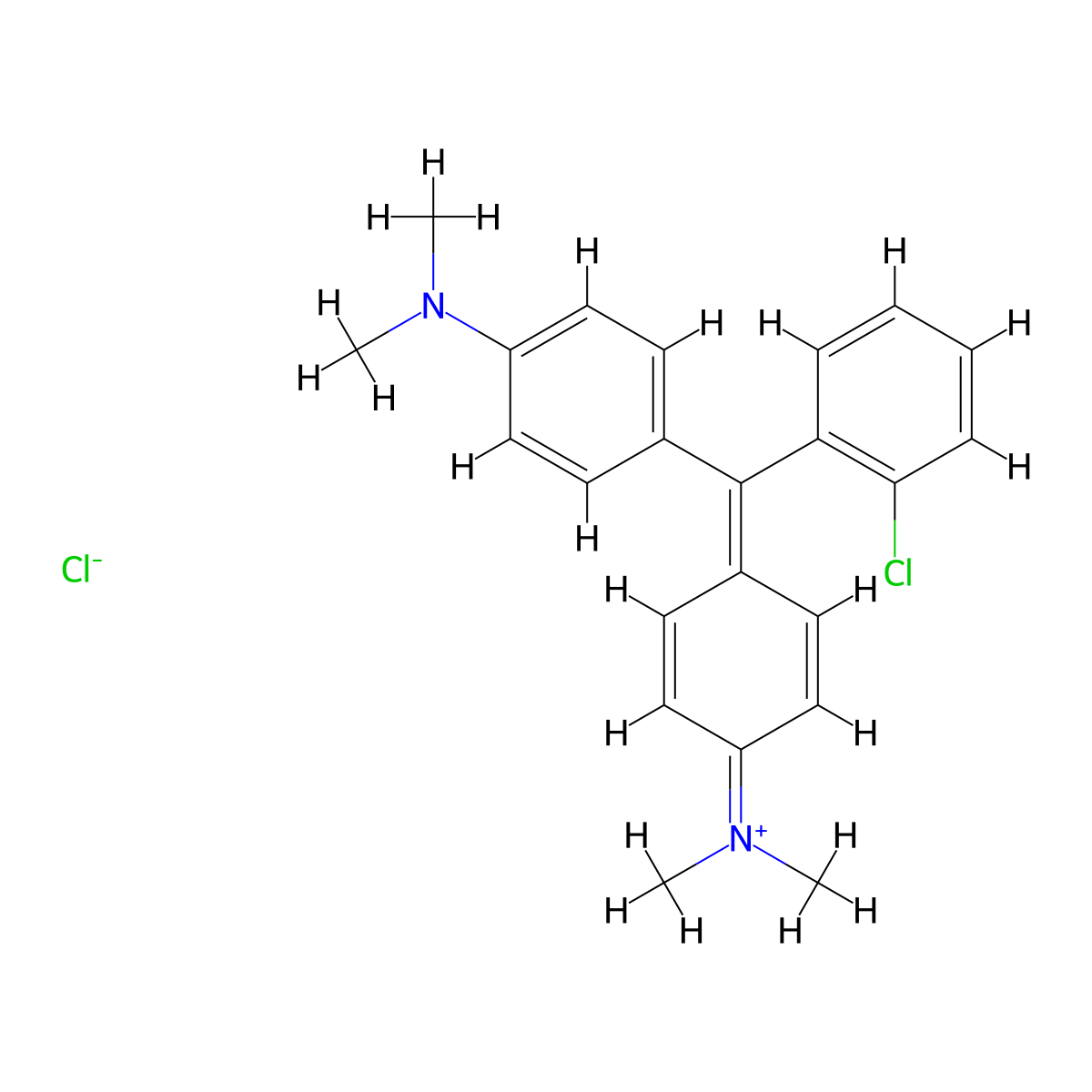 Basic Blue 1 molecular structure, CAS 3521-06-0