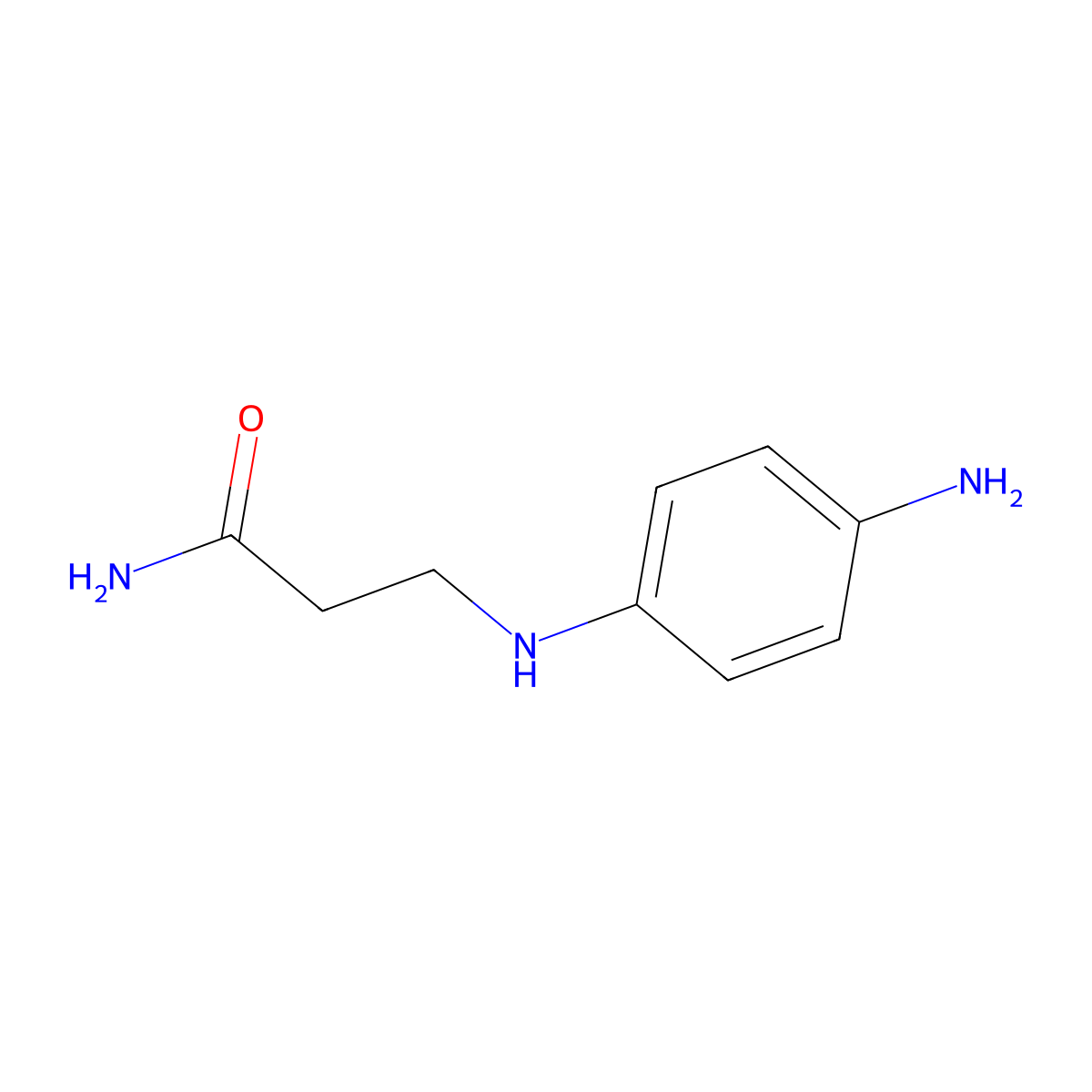 3-[(4-Aminophenyl)amino]propanamide molecular structure, CAS 35210-97-0