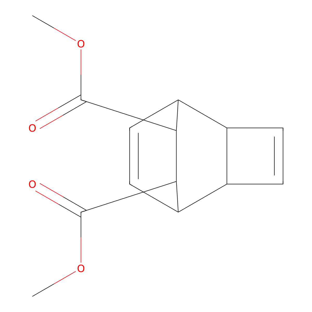 Dimethyl tricyclo[4.2.2.02,5]deca-3,9-diene-7,8-dicarboxylate molecular structure, CAS 35211-83-7