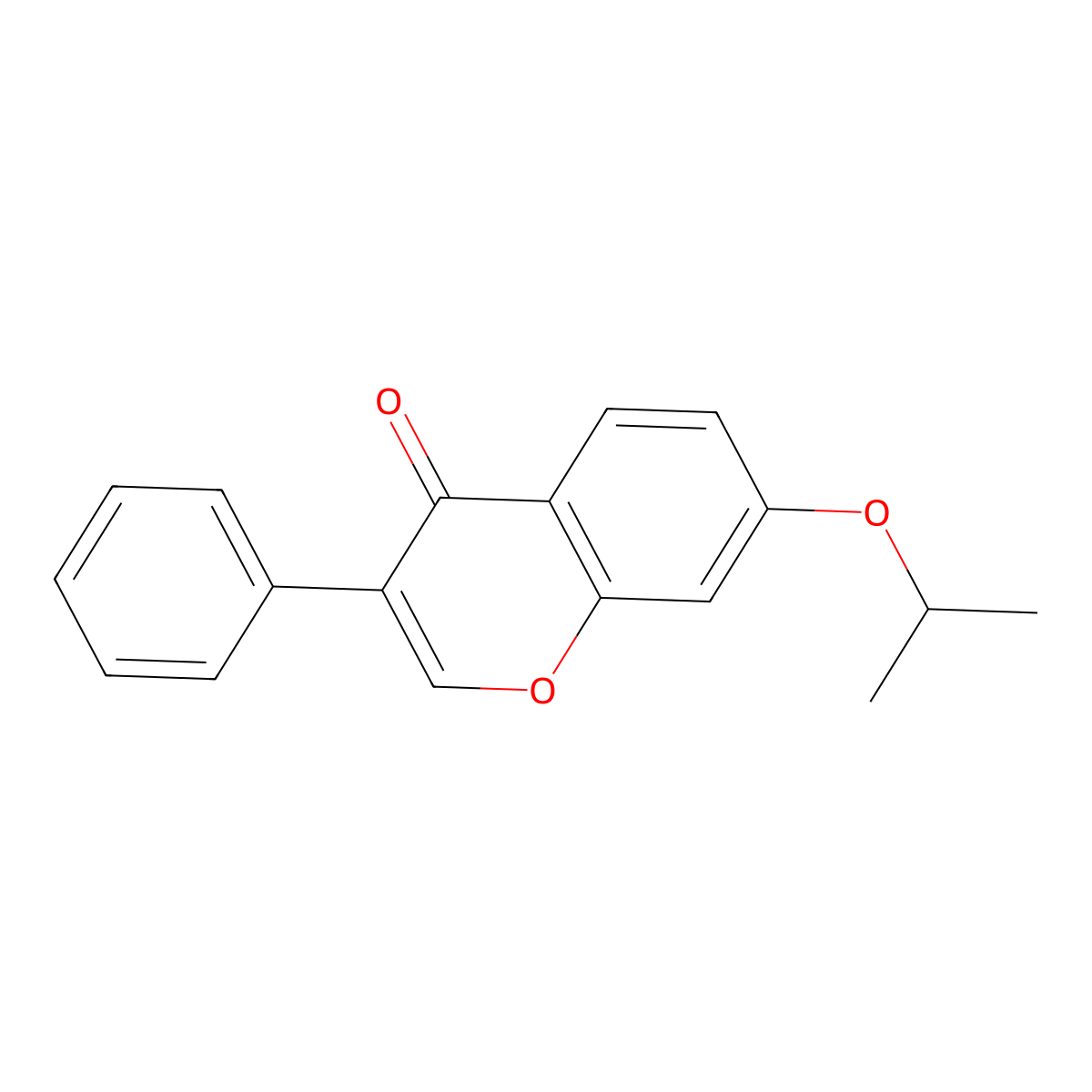 Ipriflavone molecular structure, CAS 35212-22-7