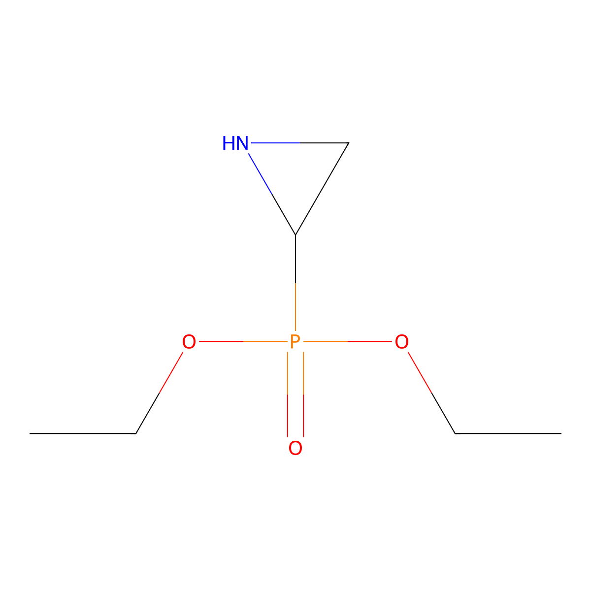 Diethyl aziridin-2-ylphosphonate molecular structure, CAS 35212-68-1