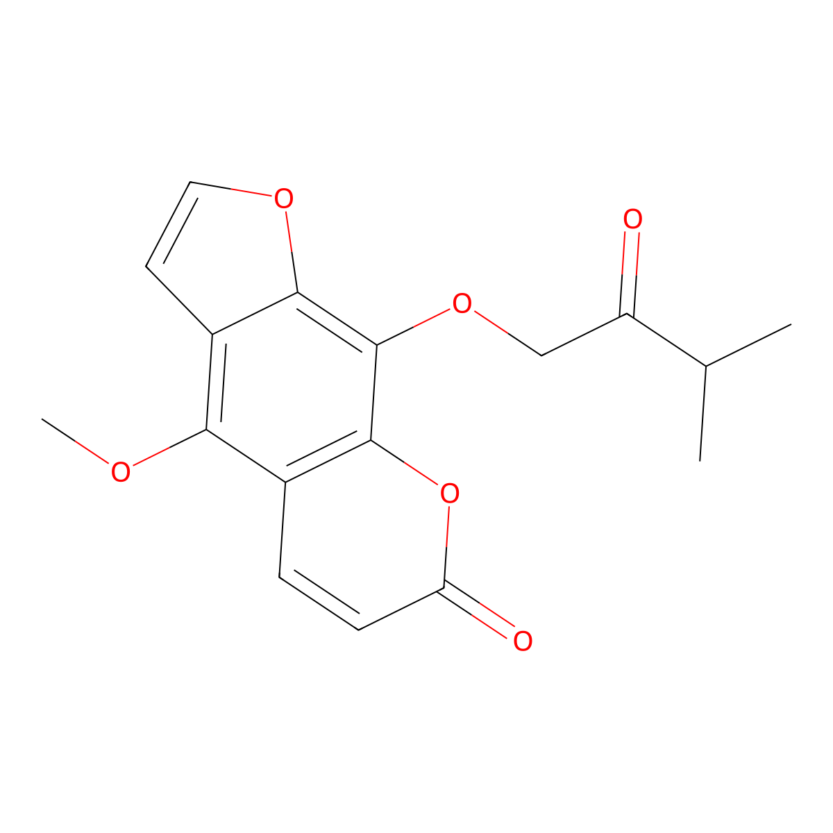 Isobyakangelicol molecular structure, CAS 35214-81-4