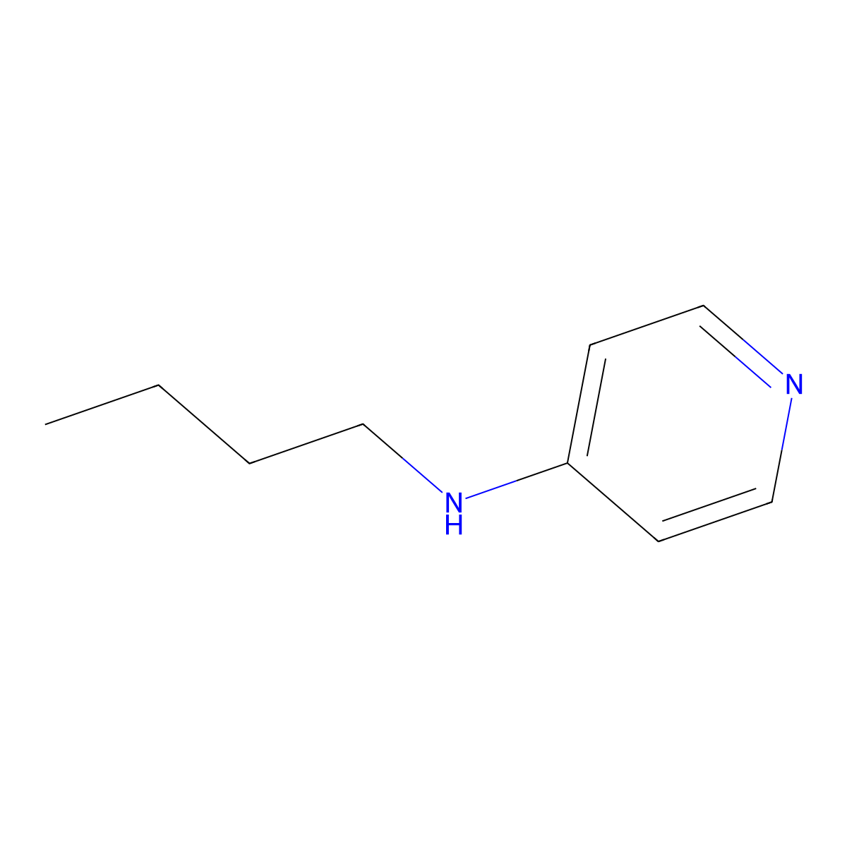 N-Butylpyridin-4-amine molecular structure, CAS 35215-28-2