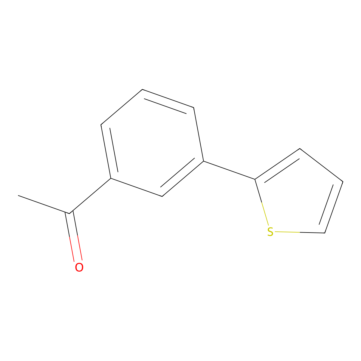 1-[3-(2-Thienyl)phenyl]ethanone molecular structure, CAS 35216-03-6