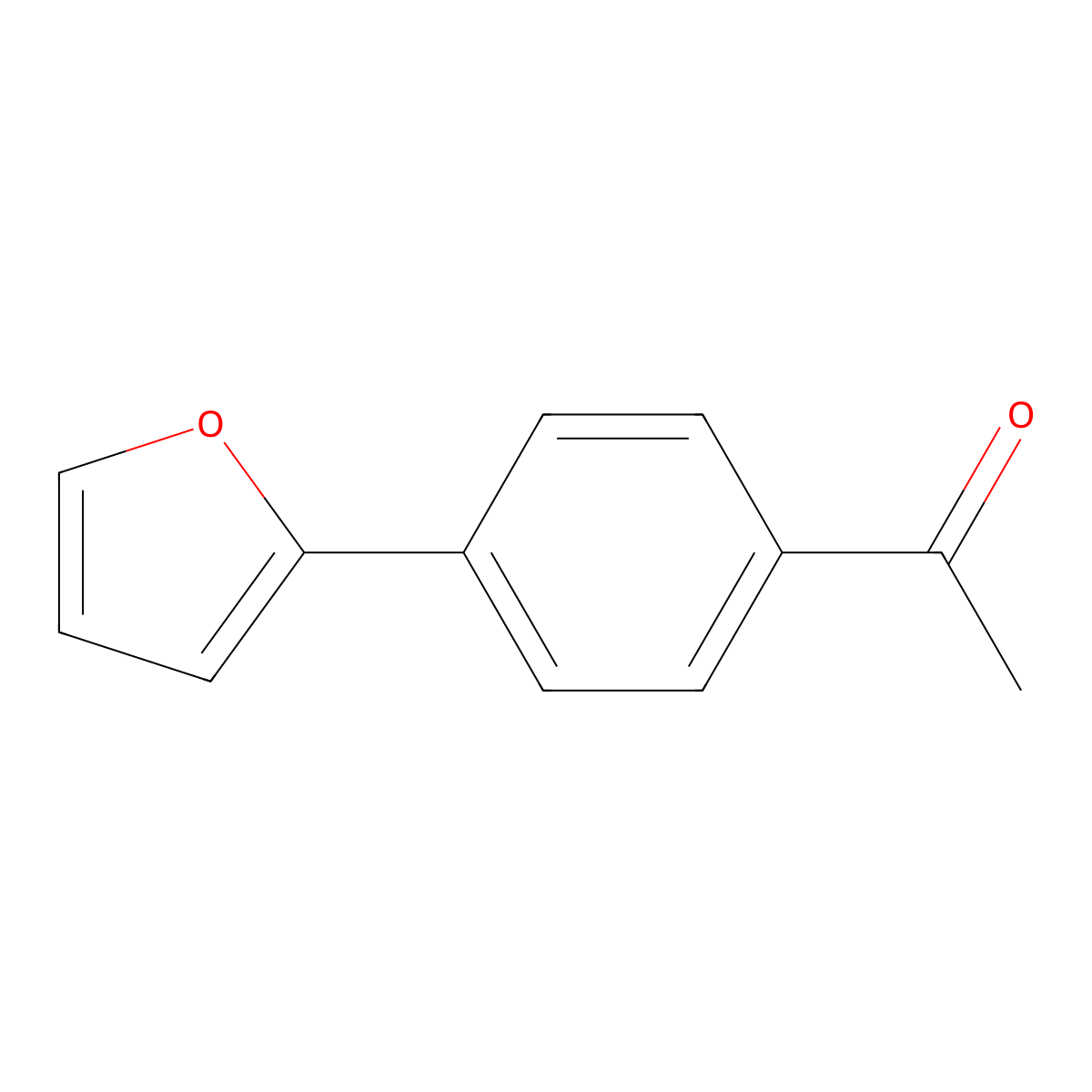 1-[4-(2-Furyl)phenyl]ethanone molecular structure, CAS 35216-08-1