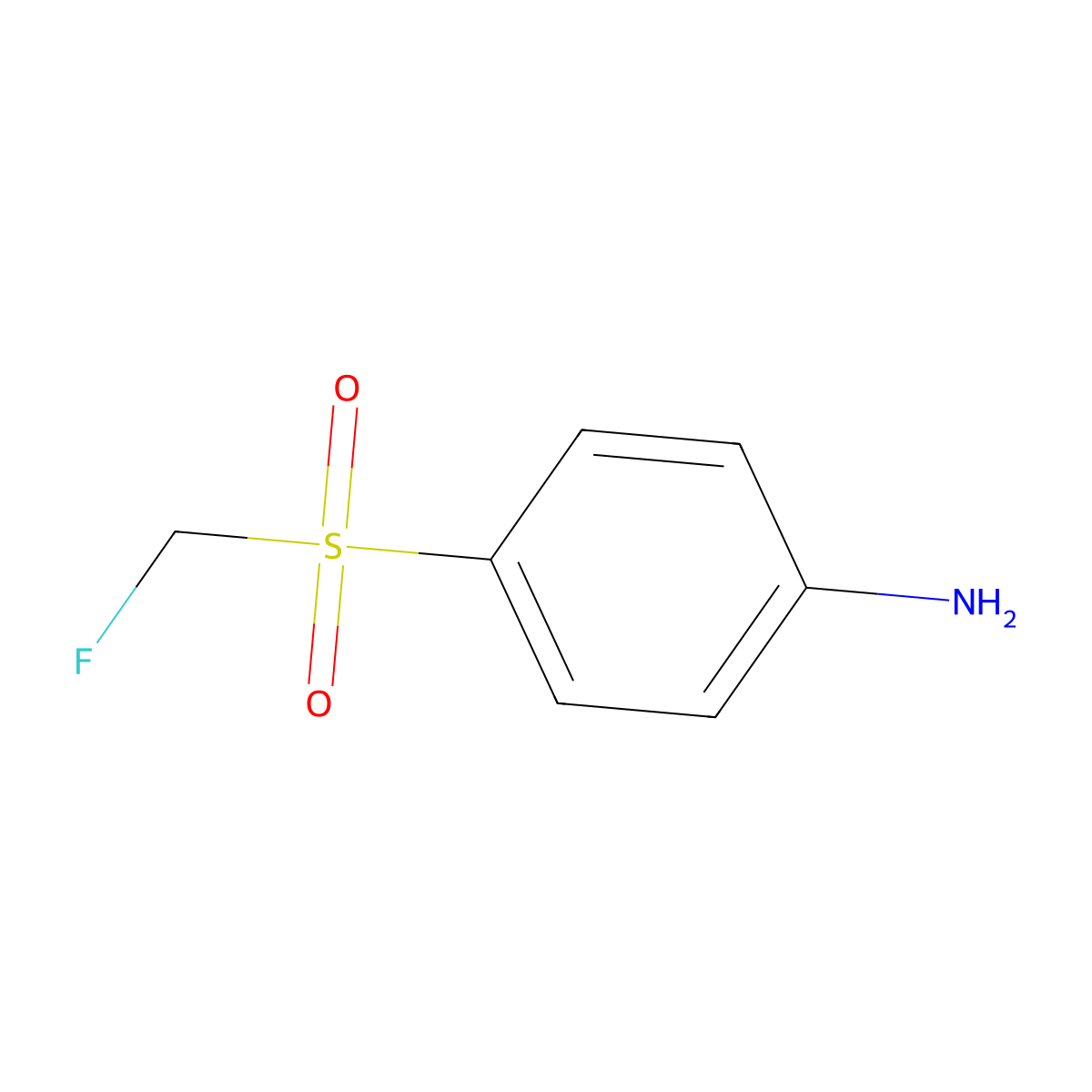 4-Fluoromethanesulfonylaniline molecular structure, CAS 35216-38-7