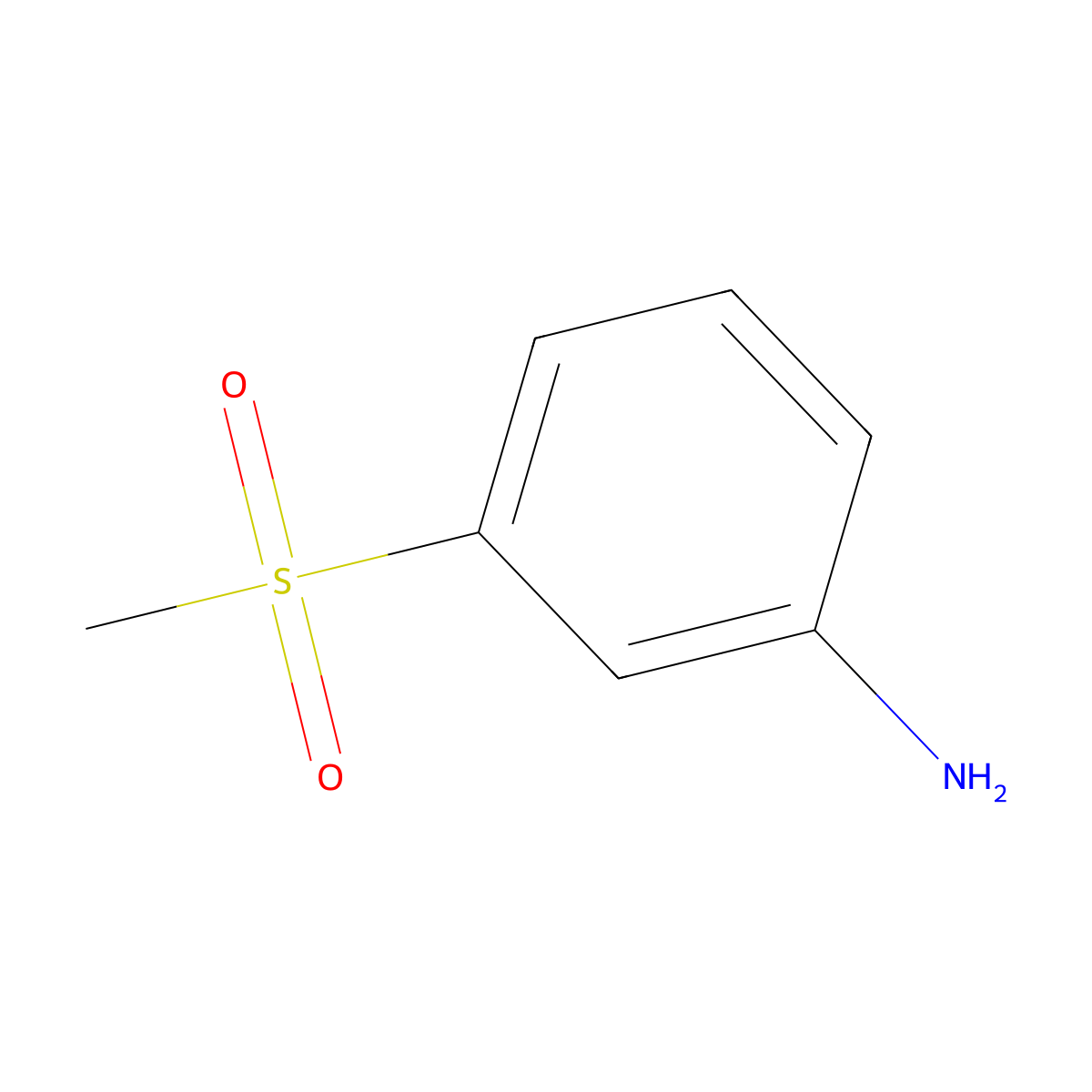 3-(Methylsulphonyl)aniline molecular structure, CAS 35216-39-8