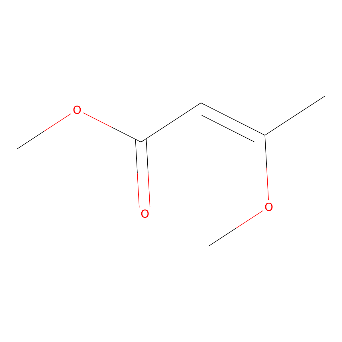 2-Butenoic acid, 3-methoxy-, methyl ester molecular structure, CAS 35217-21-1