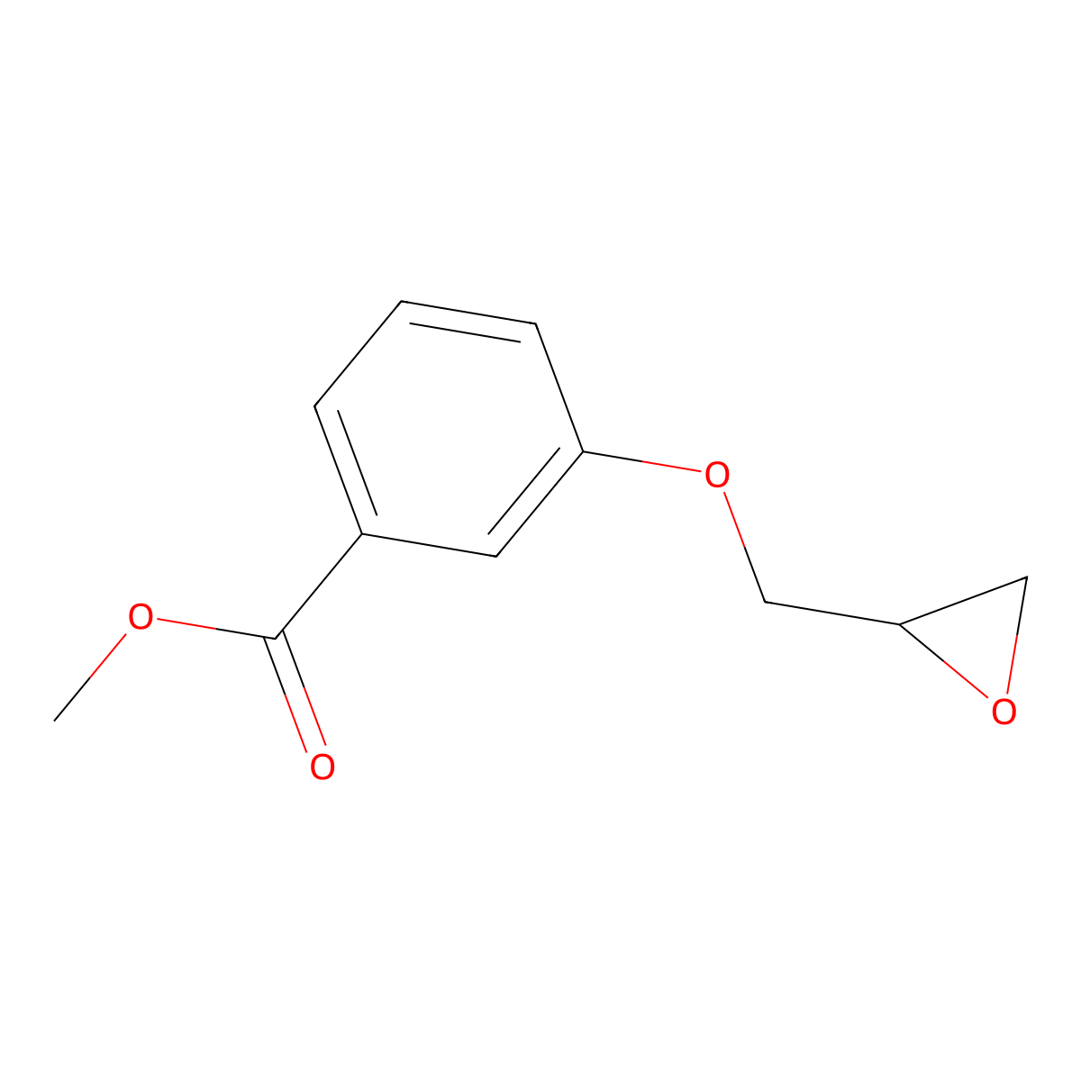 Methyl 3-[(oxiran-2-yl)methoxy]benzoate molecular structure, CAS 35217-88-0