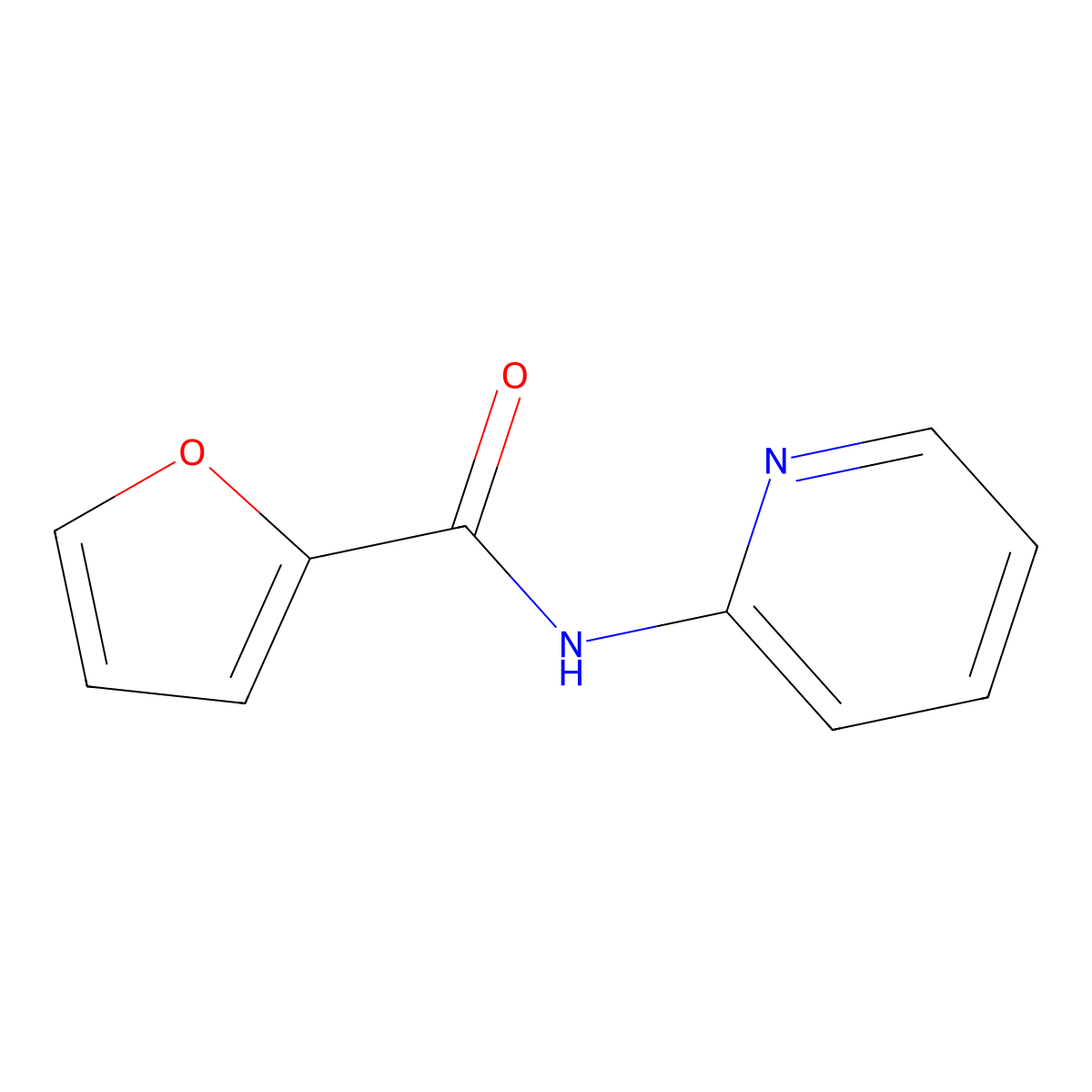N-(pyridin-2-yl)furan-2-carboxamide molecular structure, CAS 35218-40-7