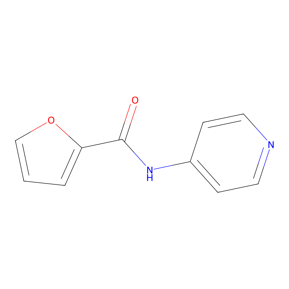 N-(pyridin-4-yl)furan-2-carboxamide molecular structure, CAS 35218-42-9