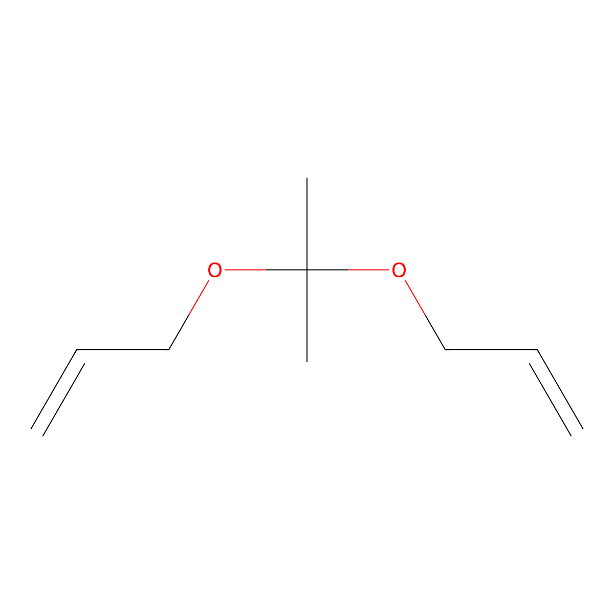 1-Propene, 3,3'-((1-methylethylidene)bis(oxy))bis- molecular structure, CAS 35219-73-9