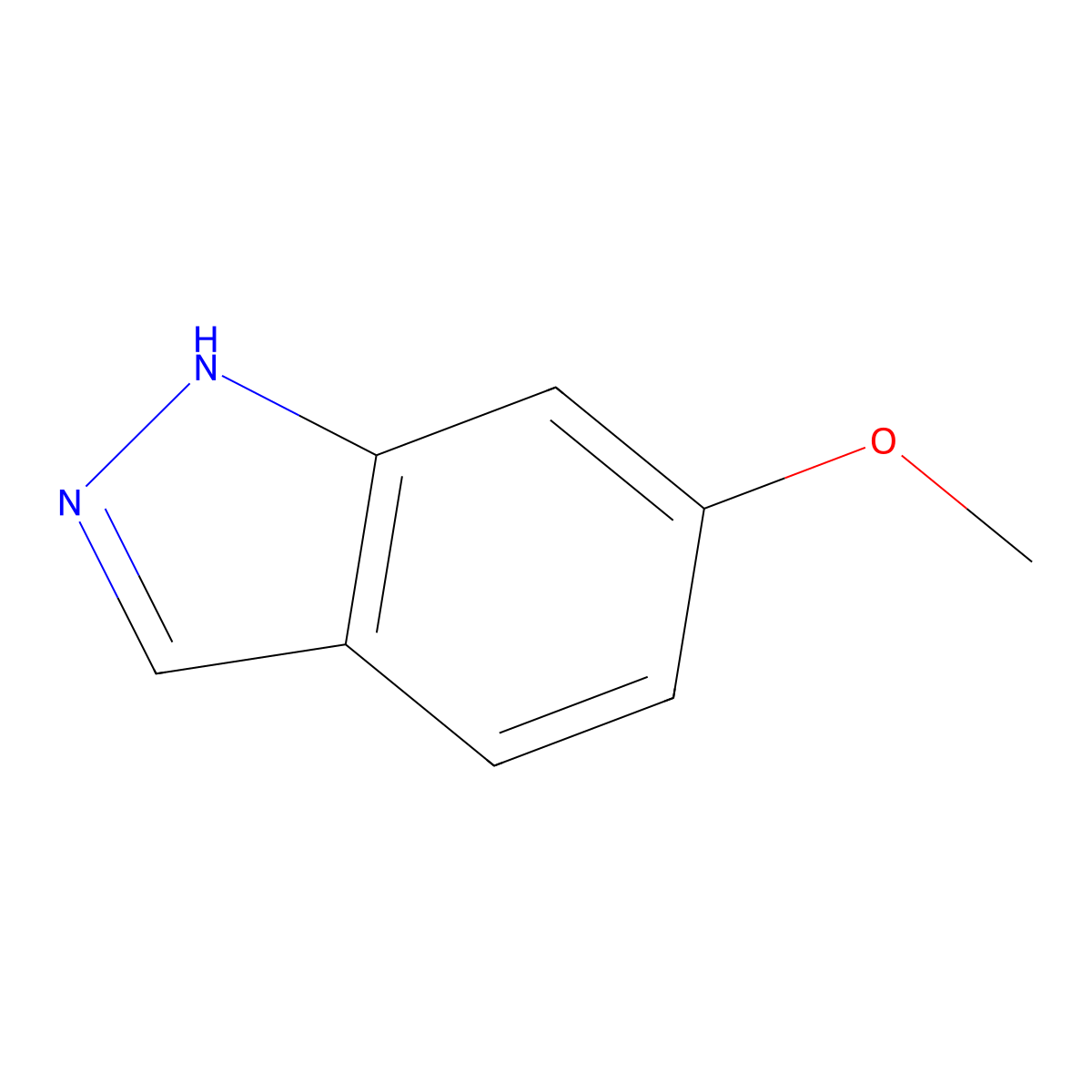 6-Methoxy-1H-indazole molecular structure, CAS 3522-07-4