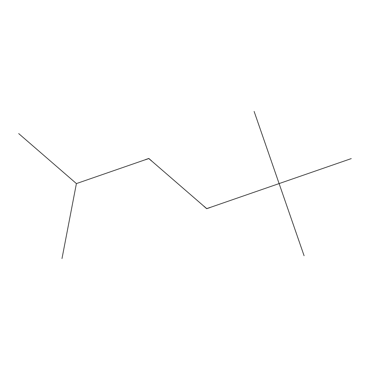 2,2,5-Trimethylhexane molecular structure, CAS 3522-94-9