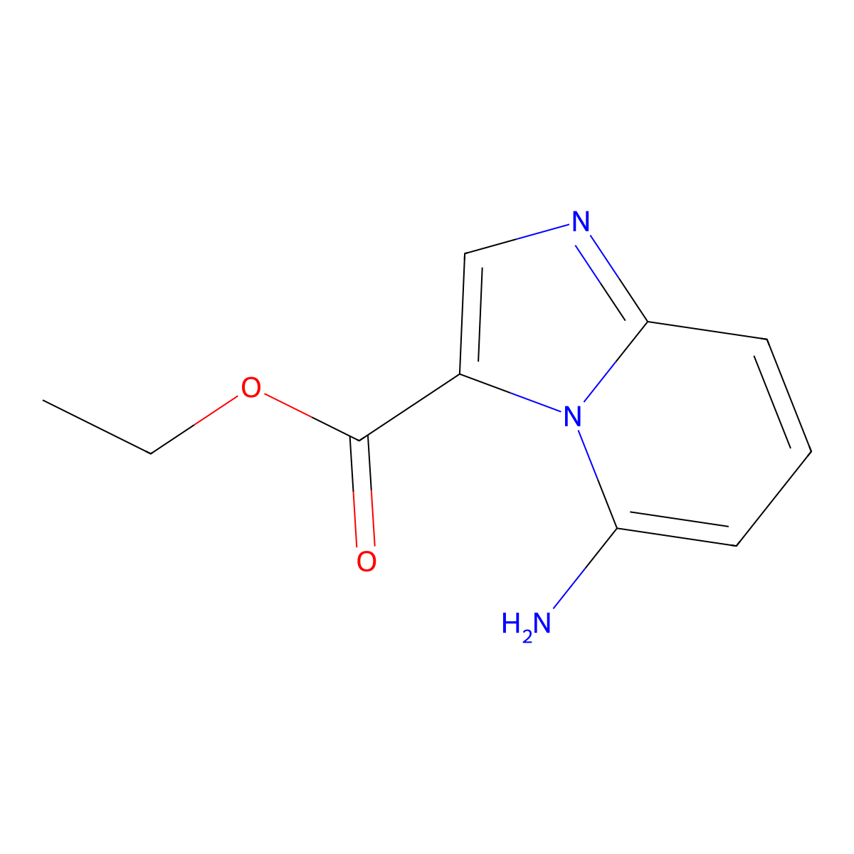 Ethyl 5-aminoimidazo[1,2-a]pyridine-3-carboxylate molecular structure, CAS 35220-15-6