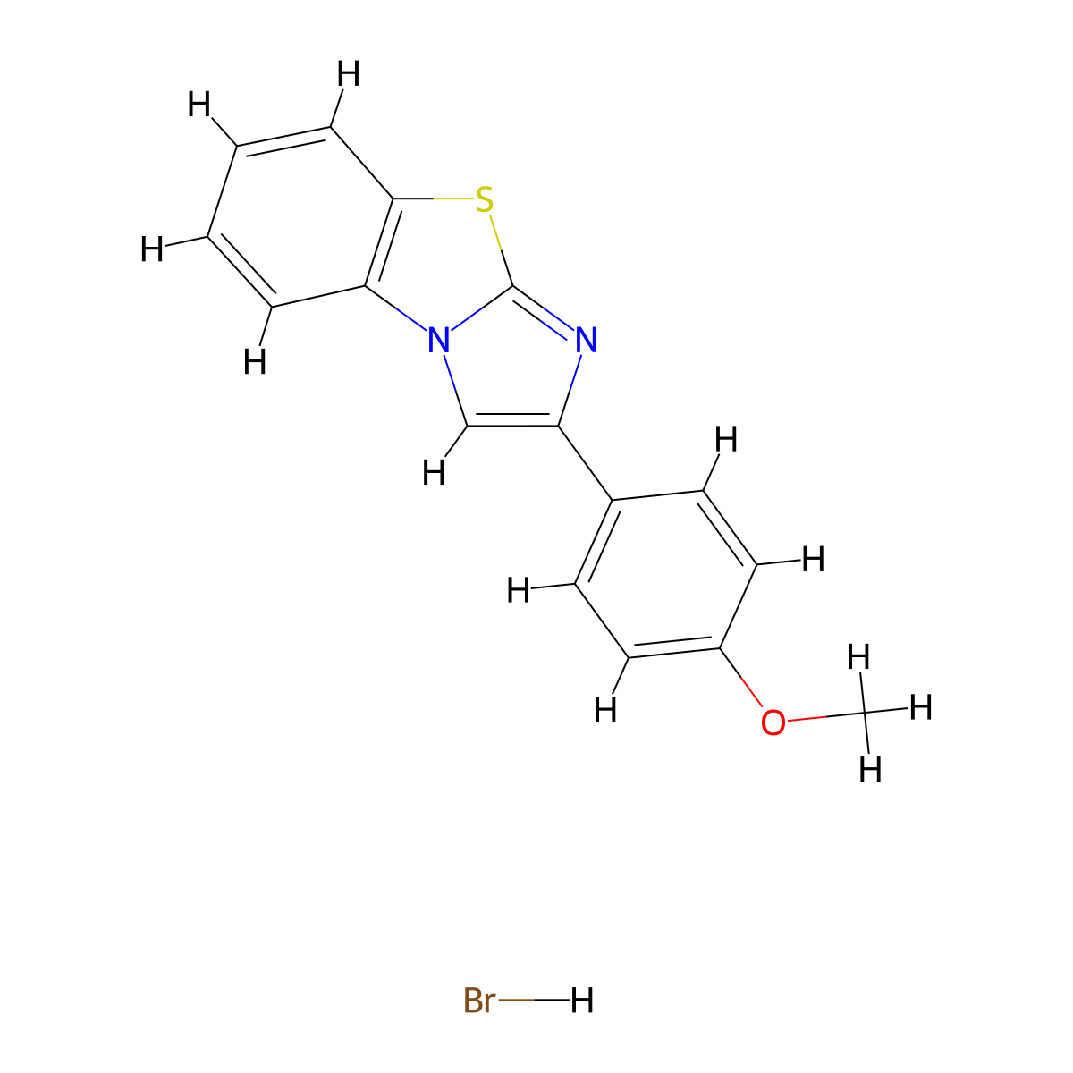 2-(4-Methoxyphenyl)benzo[d]imidazo[2,1-b]thiazole hydrobromide molecular structure, CAS 352200-18-1