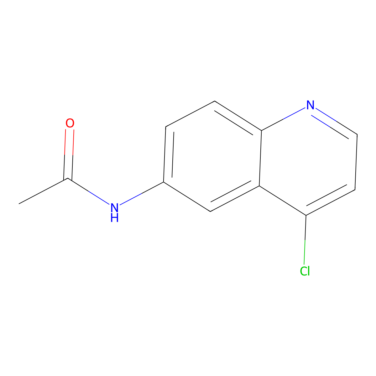 N-(4-chloroquinolin-6-yl)acetamide molecular structure, CAS 352205-96-0
