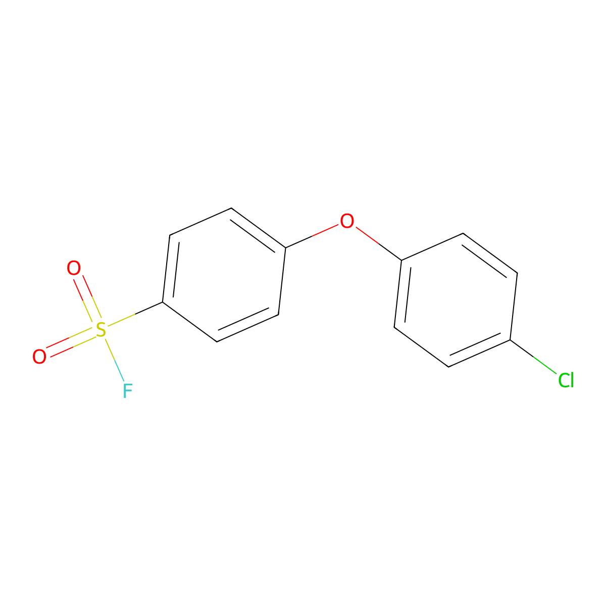 4-(4-Chlorophenoxy)phenylsulfonyl fluoride molecular structure, CAS 352209-77-9