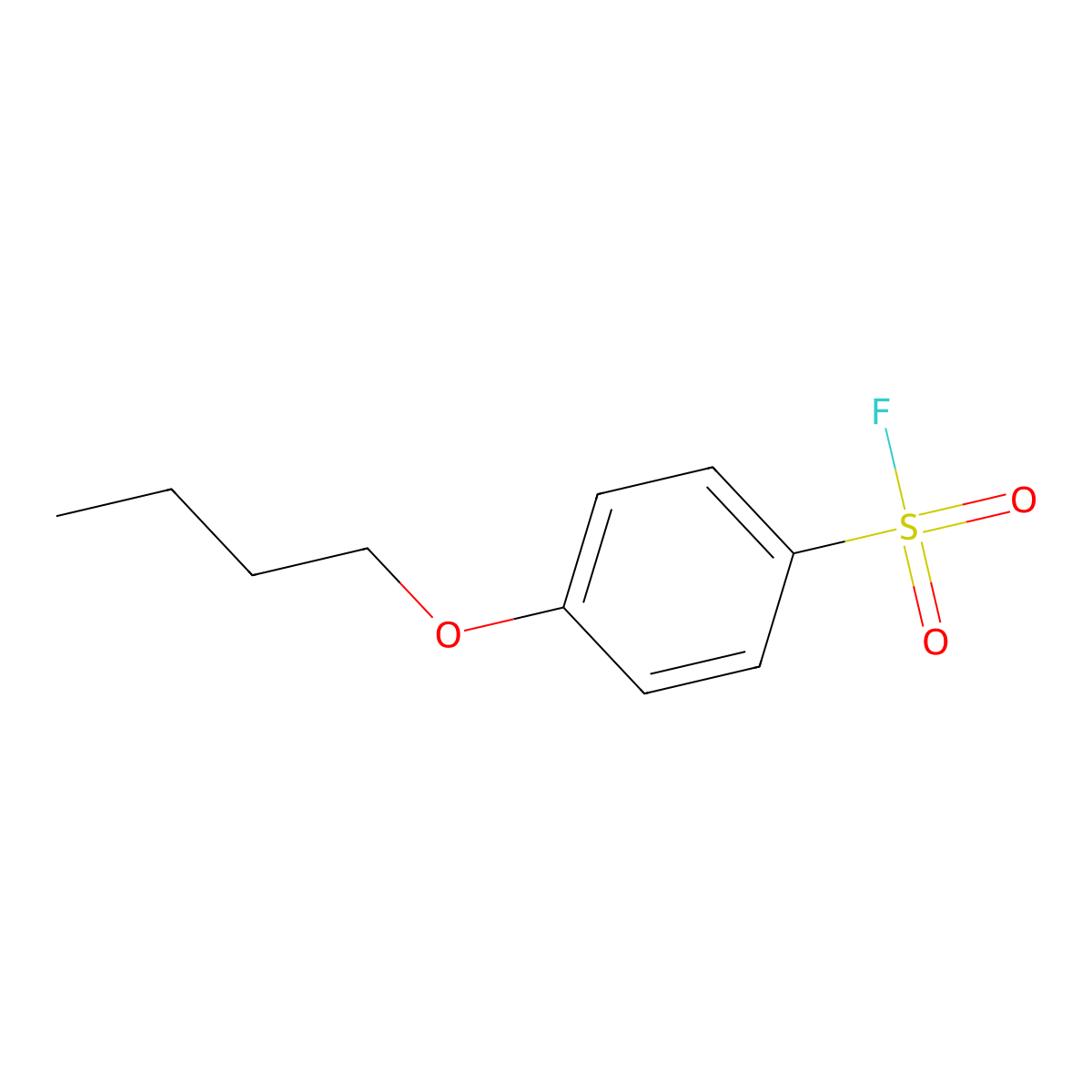 4-Butoxybenzene-1-sulfonyl fluoride molecular structure, CAS 352209-88-2