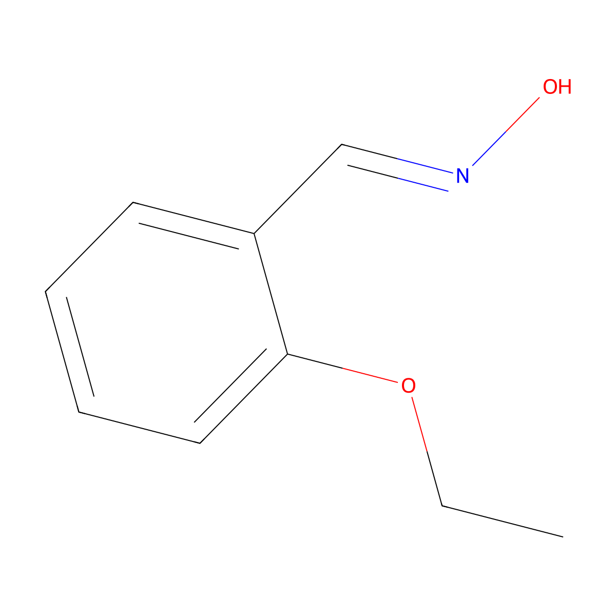 N-[(2-ethoxyphenyl)methylidene]hydroxylamine molecular structure, CAS 352220-16-7