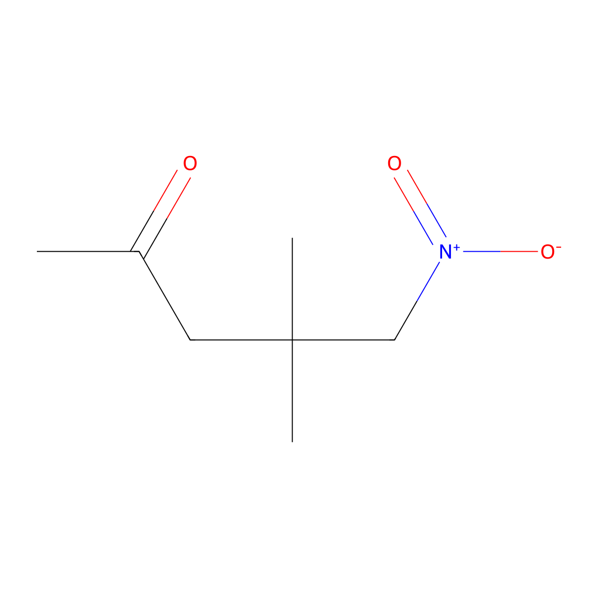 4,4-Dimethyl-5-nitropentan-2-one molecular structure, CAS 35223-73-5