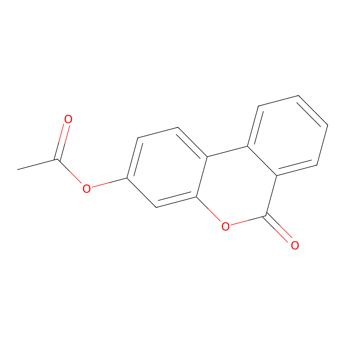 6-oxo-6H-benzo[c]chromen-3-yl acetate molecular structure, CAS 35224-33-0