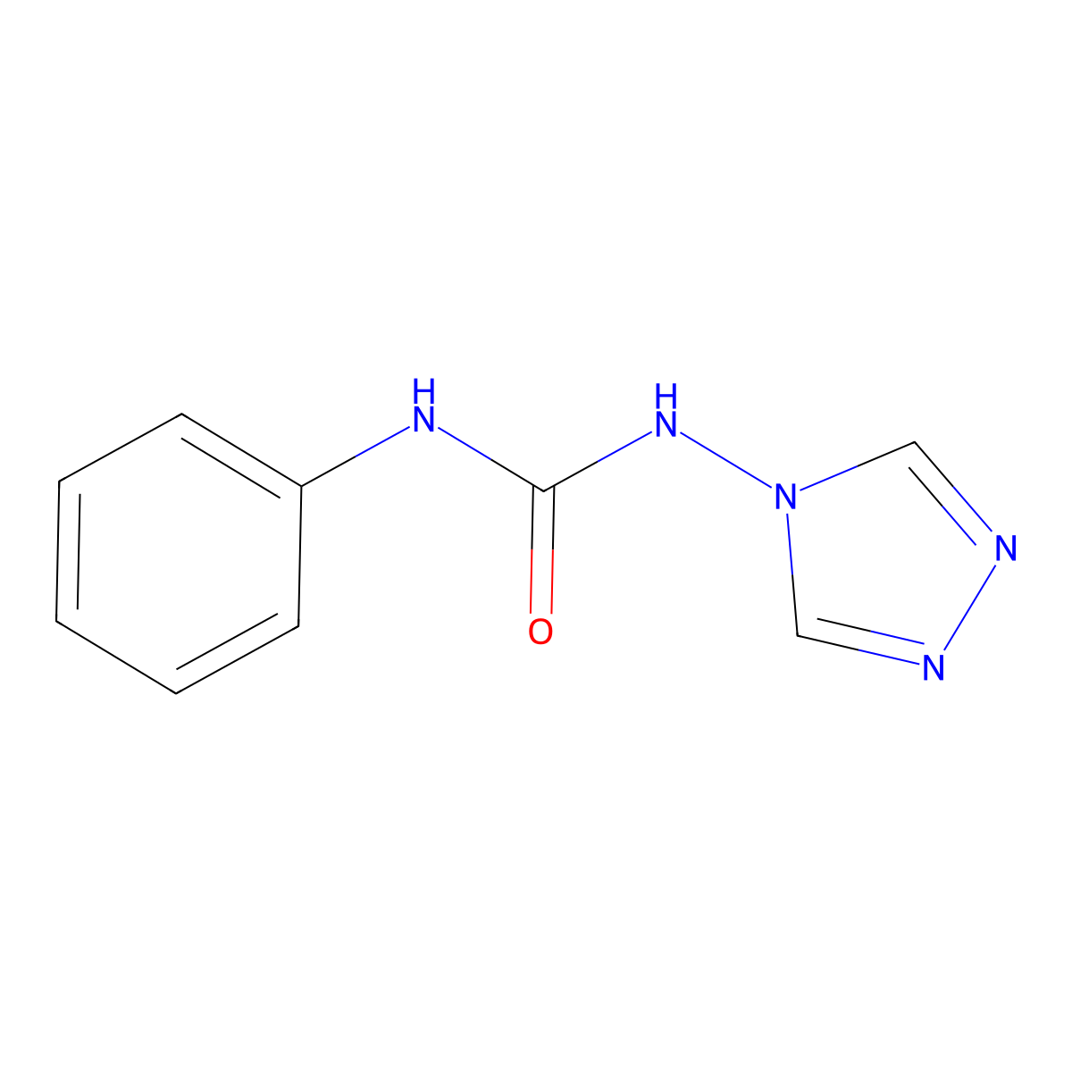 1-phenyl-3-(4H-1,2,4-triazol-4-yl)urea molecular structure, CAS 35224-76-1
