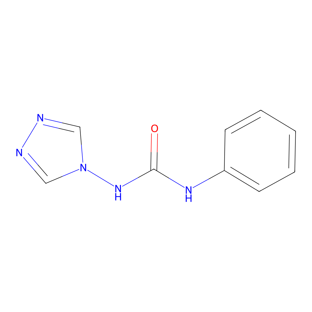 1-phenyl-3-(4H-1,2,4-triazol-4-yl)urea molecular structure, CAS 35224-76-1