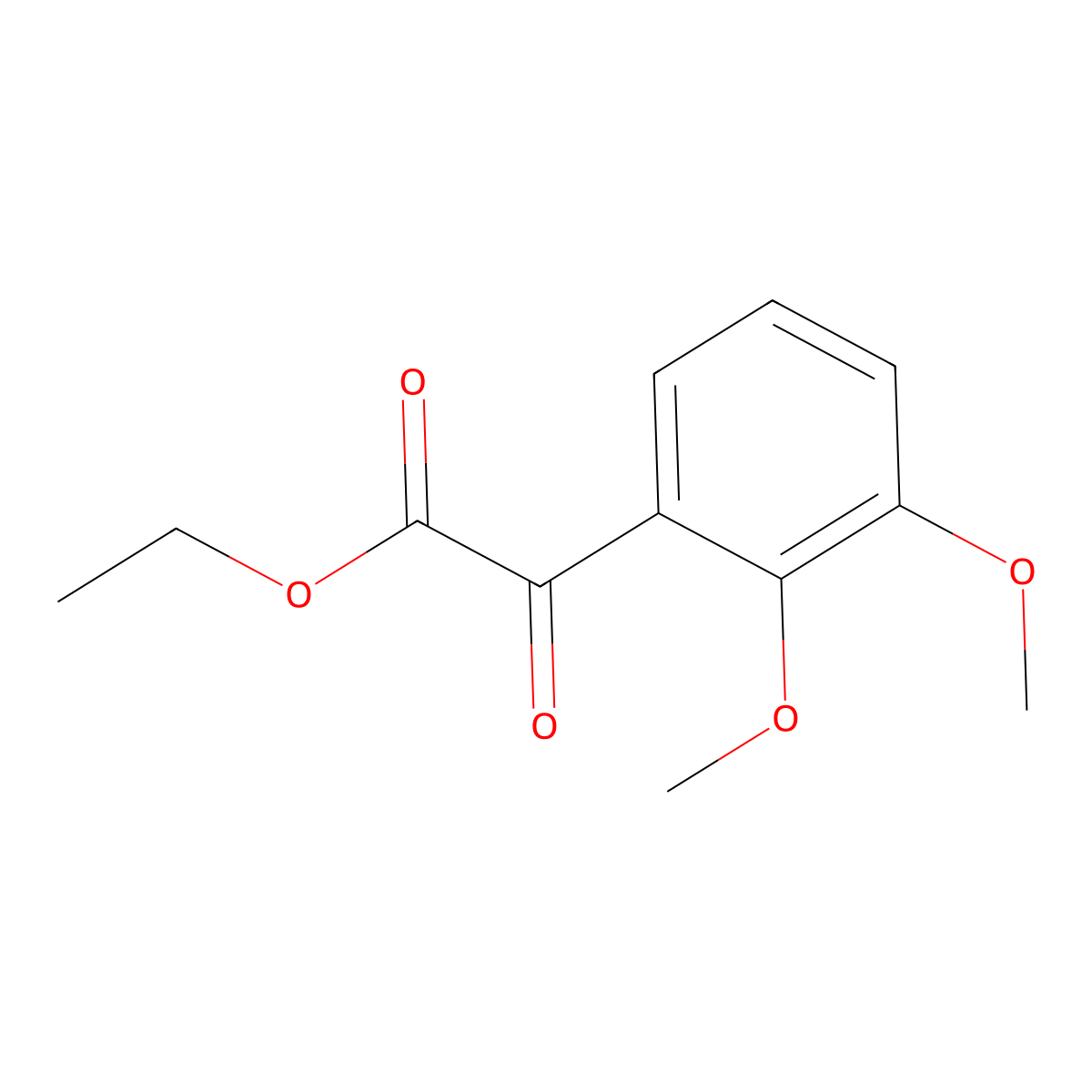 Ethyl 2-(2,3-dimethoxyphenyl)-2-oxoacetate molecular structure, CAS 352277-86-2