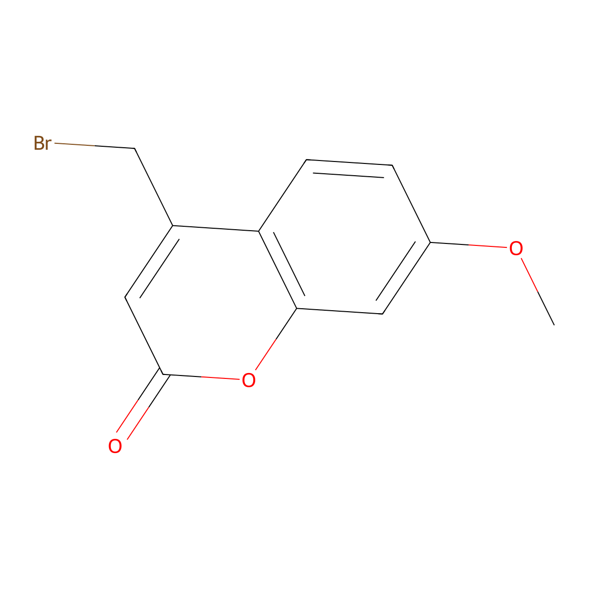 4-Bromomethyl-7-methoxycoumarin molecular structure, CAS 35231-44-8