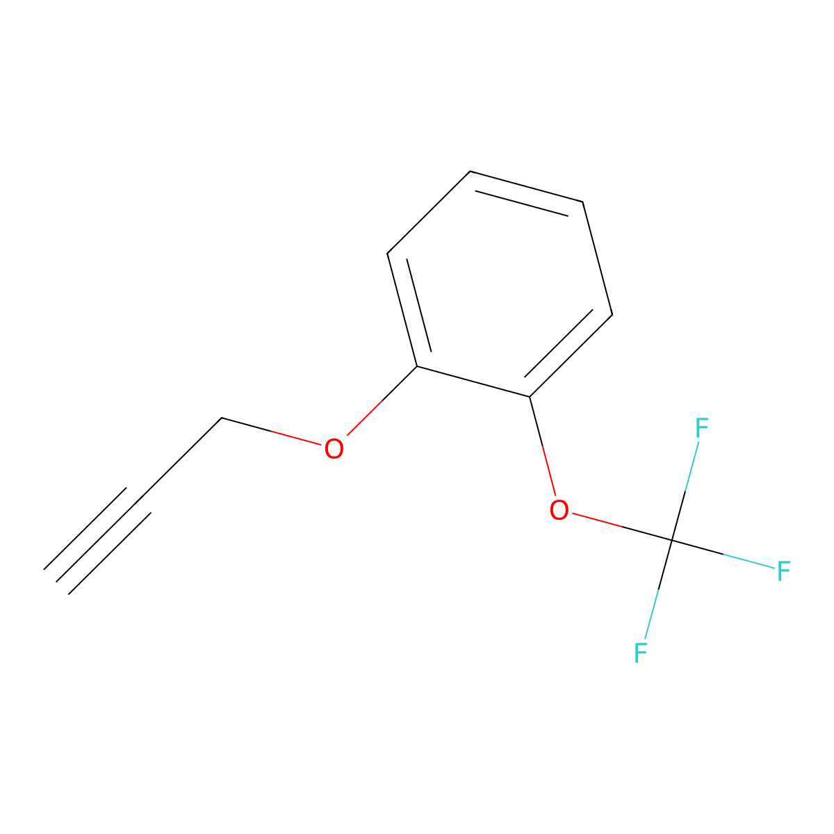 1-(Prop-2-ynyloxy)-2-(trifluoromethoxy)benzene molecular structure, CAS 352314-76-2