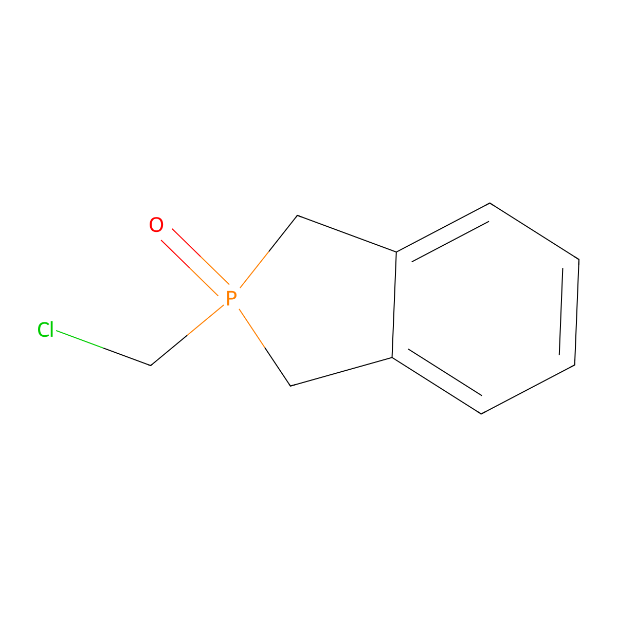 2-(chloromethyl)-2,3-dihydro-1H-isophosphindole 2-oxide molecular structure, CAS 352318-16-2
