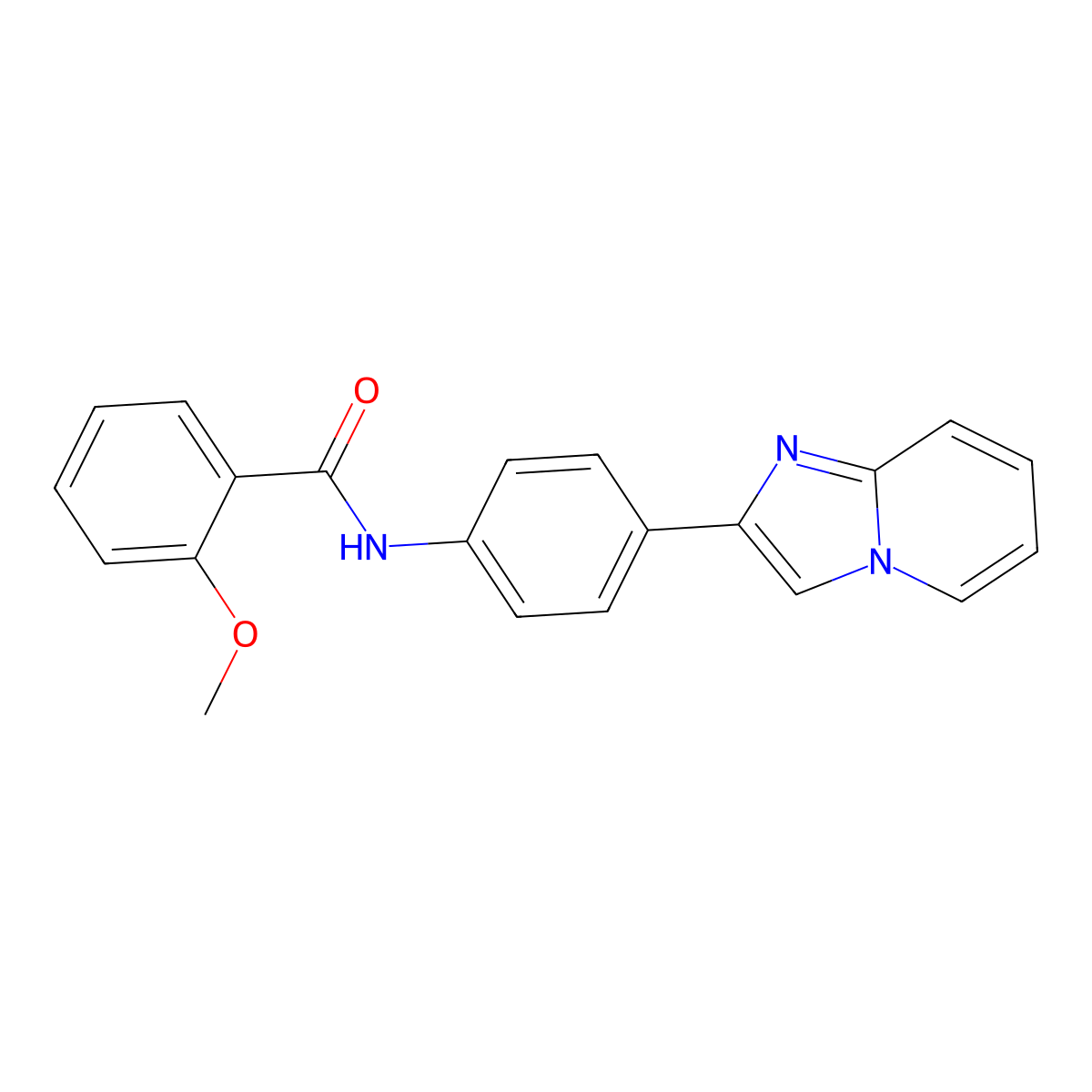 N-(4-imidazo[1,2-a]pyridin-2-ylphenyl)-2-methoxybenzamide molecular structure, CAS 352329-81-8