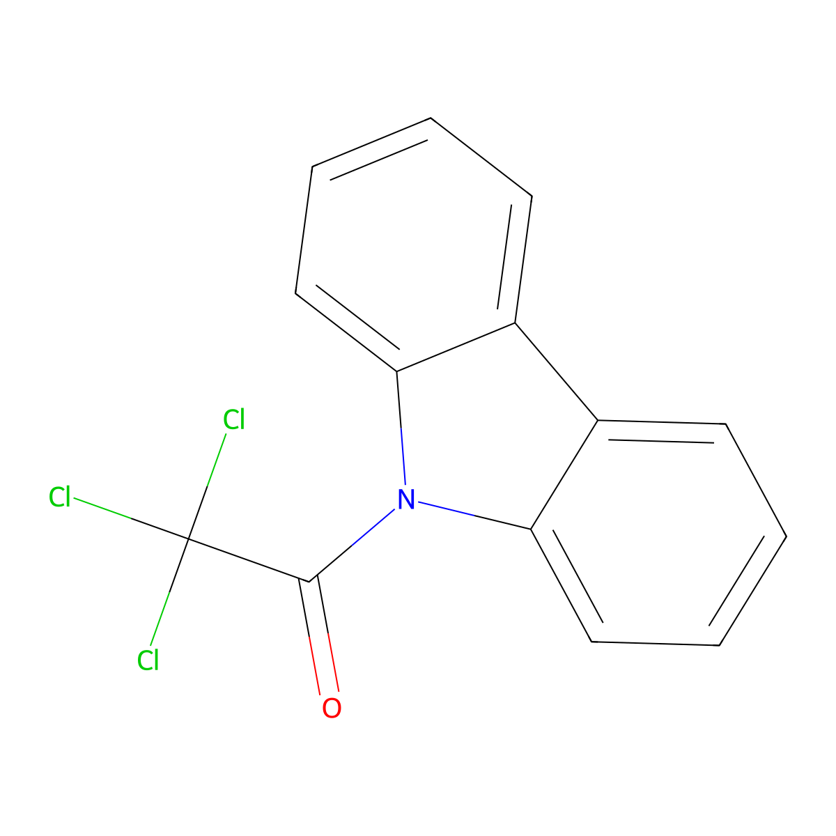 9-(trichloroacetyl)-9H-carbazole molecular structure, CAS 352331-81-8