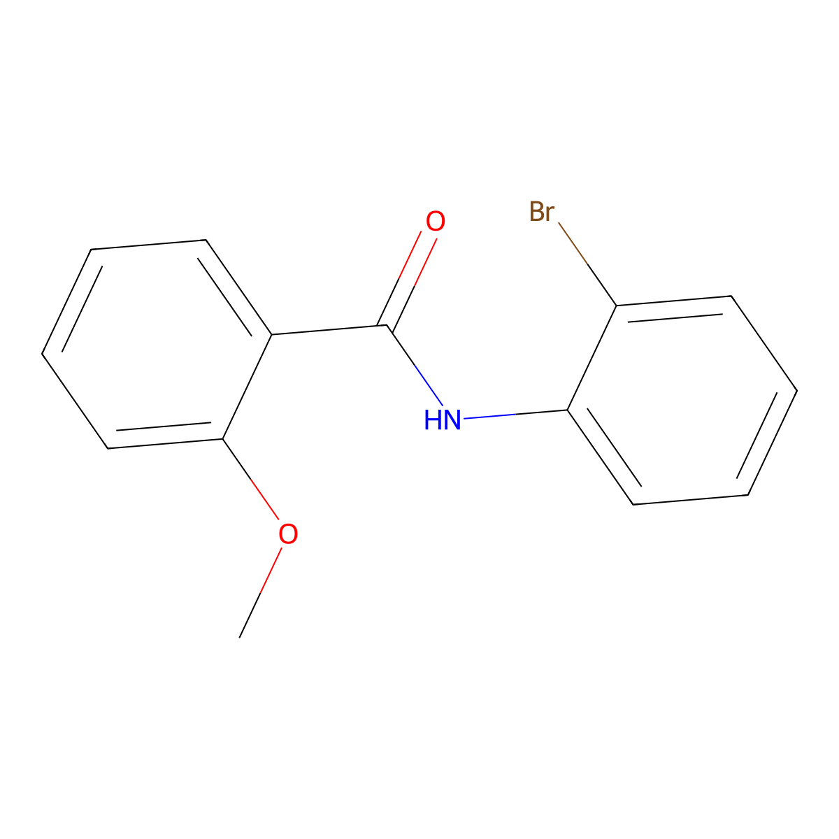 N-(2-bromophenyl)-2-methoxybenzamide molecular structure, CAS 352331-96-5