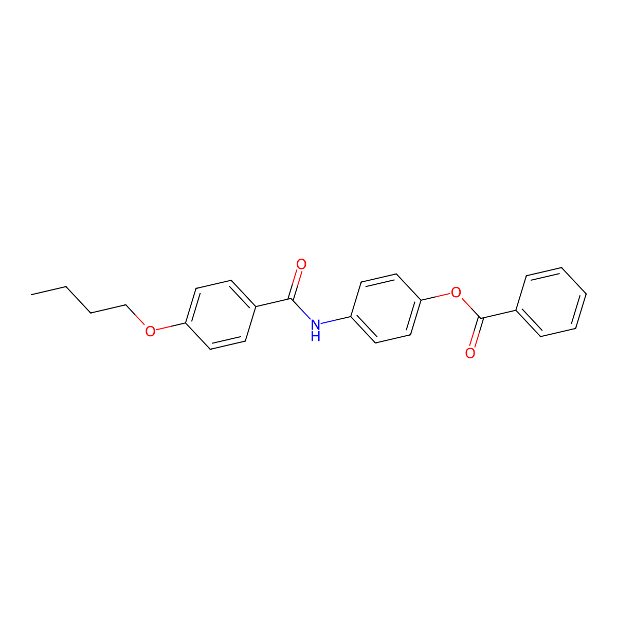 [4-[(4-Butoxybenzoyl)amino]phenyl] benzoate molecular structure, CAS 352333-49-4