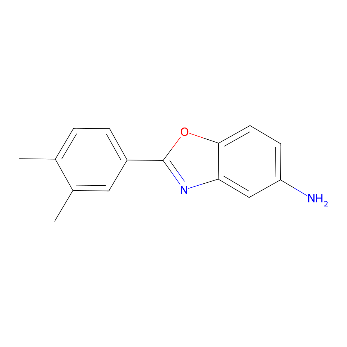 2-(3,4-Dimethylphenyl)-1,3-benzoxazol-5-amine molecular structure, CAS 352338-21-7