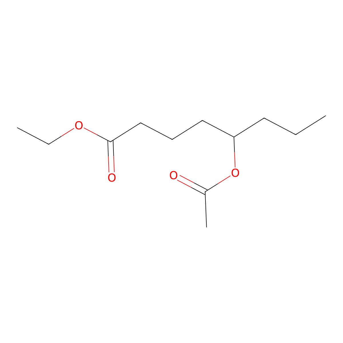 Ethyl 5-acetoxyoctanoate molecular structure, CAS 35234-25-4