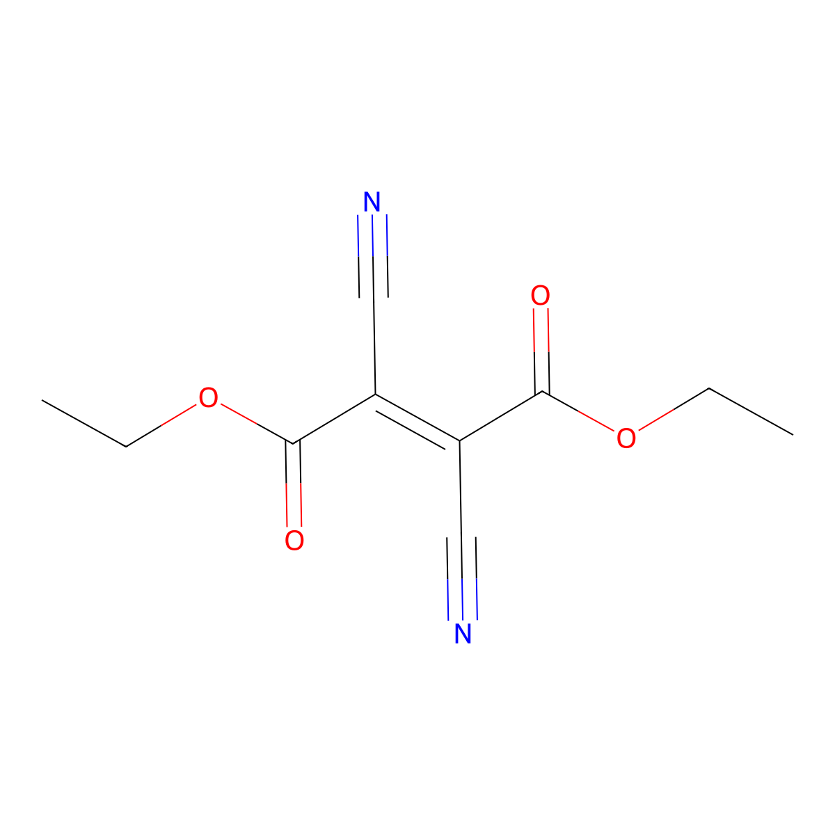 1,4-Diethyl (2E)-2,3-dicyano-2-butenedioate molecular structure, CAS 35234-88-9