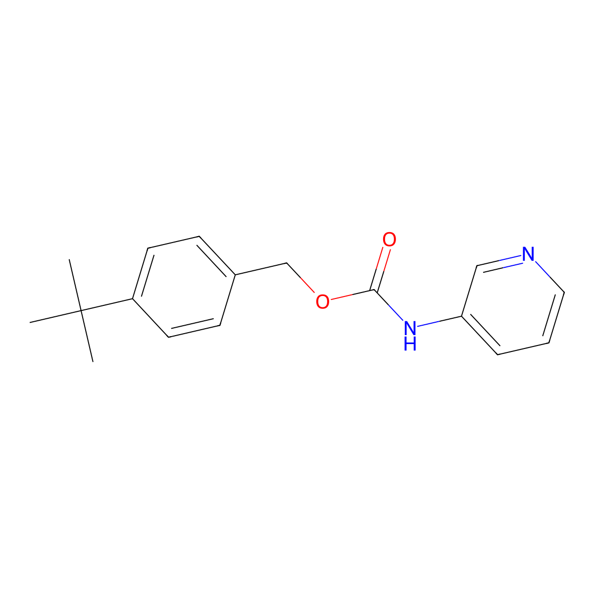 Carbamic acid, 3-pyridinyl-, [4-(1,1-dimethylethyl)phenyl]methyl ester (9CI) molecular structure, CAS 352344-85-5