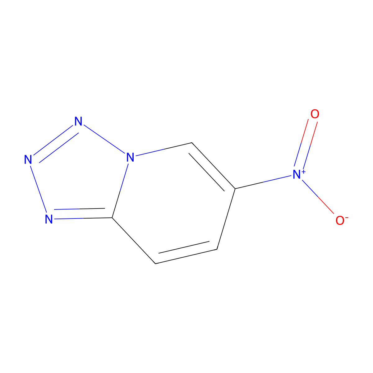 6-Nitrotetrazolo(1,5-a)pyridine molecular structure, CAS 35235-73-5