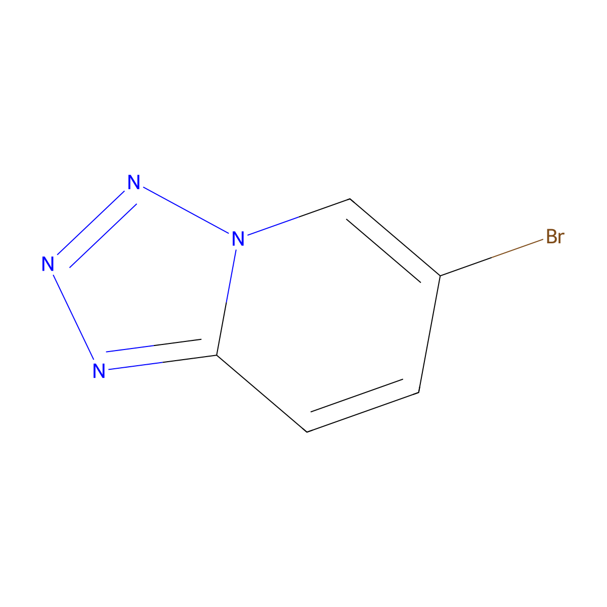 6-Bromotetrazolo[1,5-a]pyridine molecular structure, CAS 35235-74-6