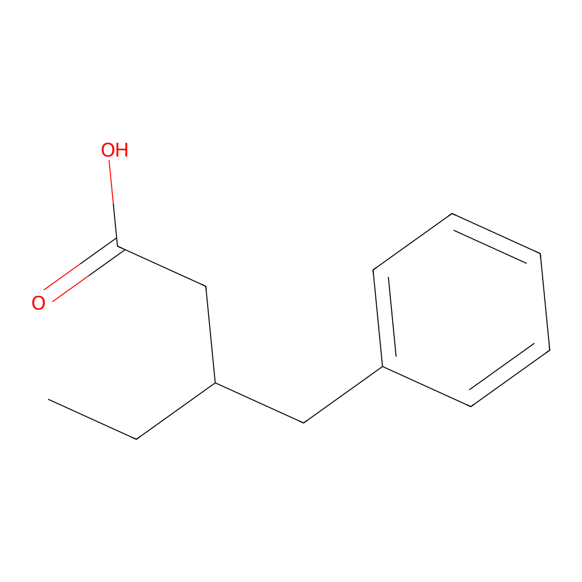 3-Benzylpentanoic acid molecular structure, CAS 35237-29-7
