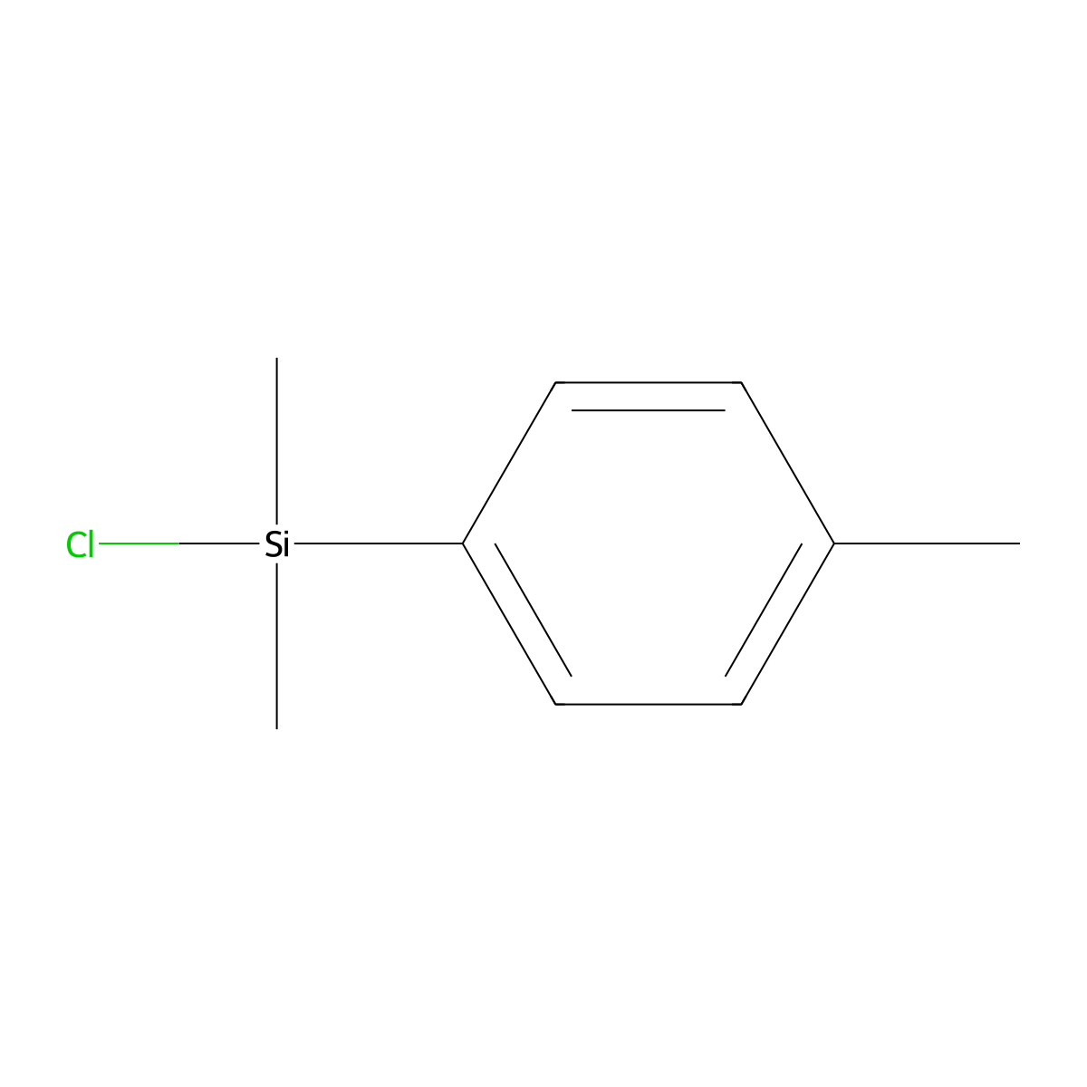 Benzene, (chlorodimethylsilyl)methyl- molecular structure, CAS 35239-30-6