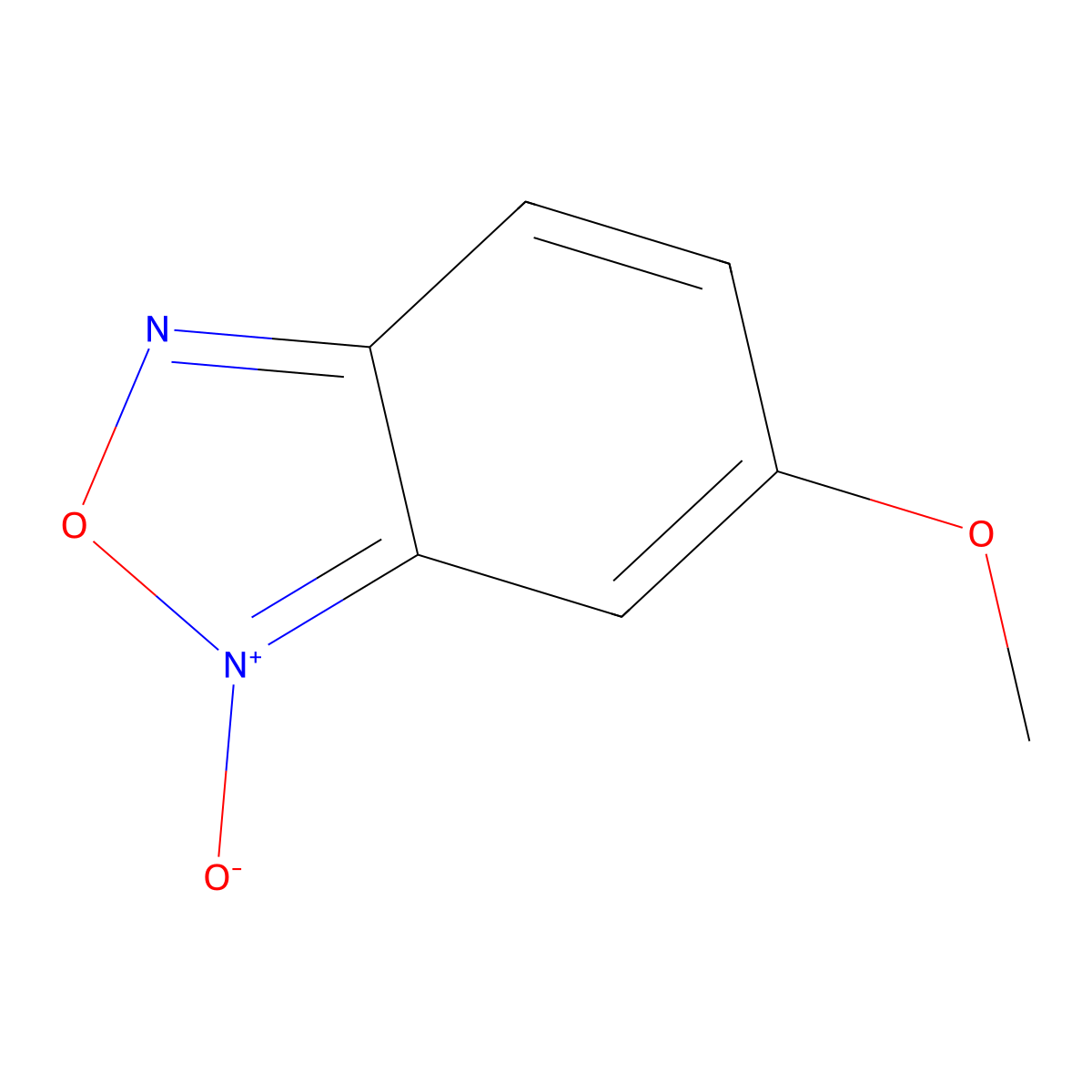 5-Methoxybenzofurazan 3-oxide molecular structure, CAS 3524-06-9
