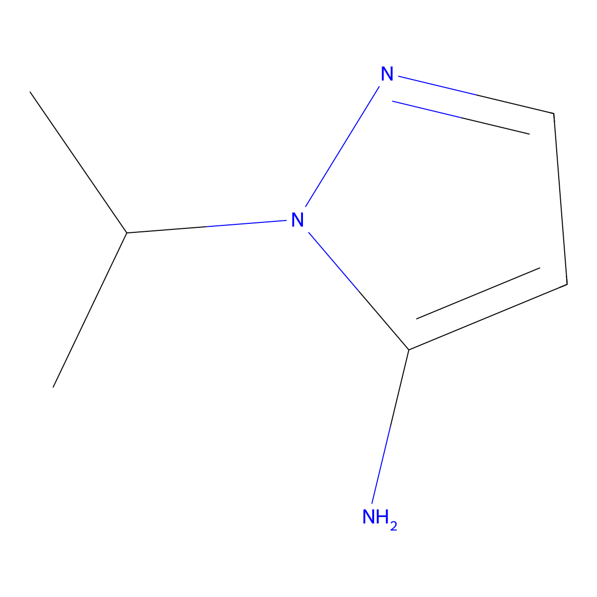 1-(propan-2-yl)-1H-pyrazol-5-amine molecular structure, CAS 3524-16-1