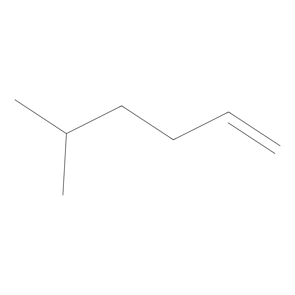 5-Methyl-1-hexene molecular structure, CAS 3524-73-0