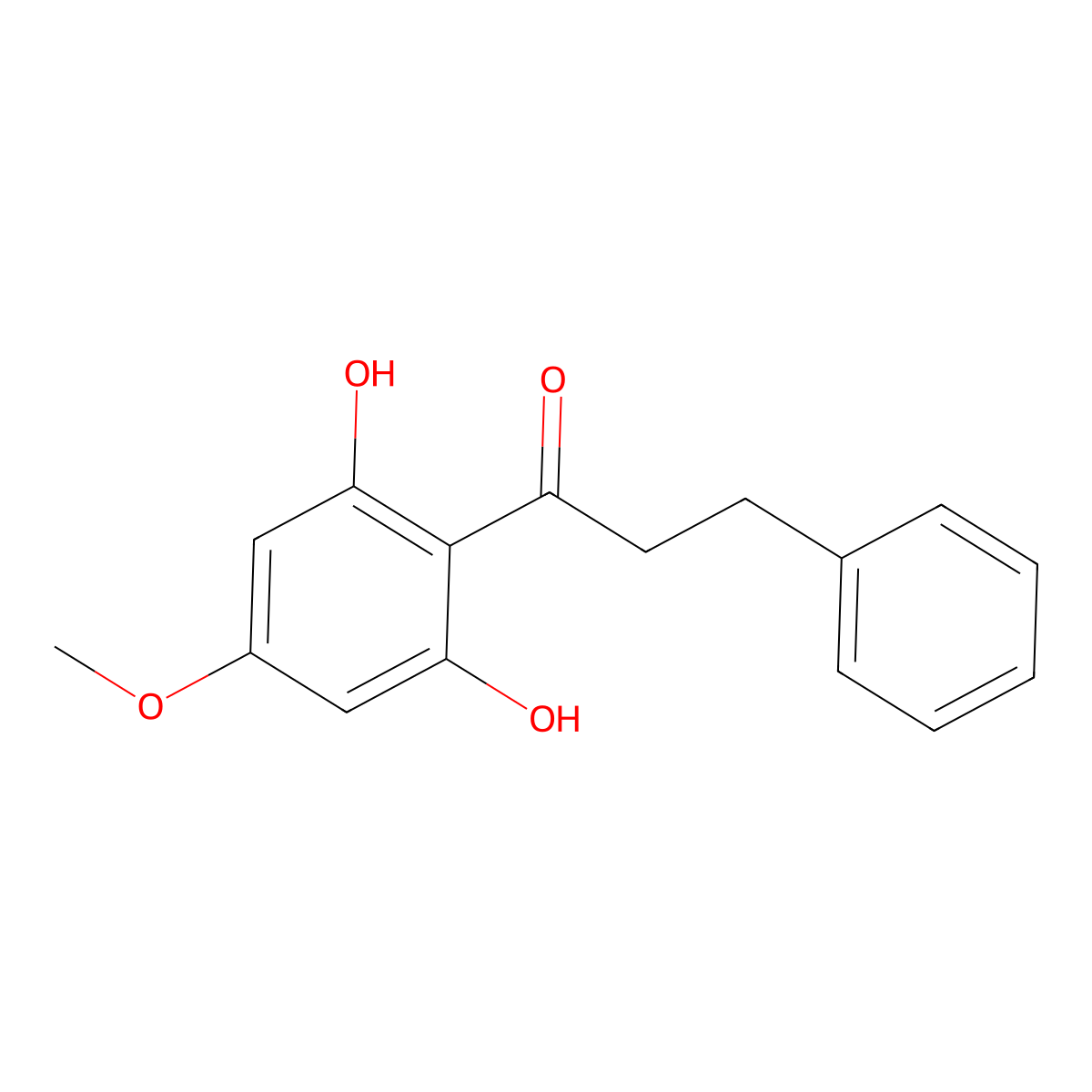 2',6'-Dihydroxy-4'-methoxydihydrochalcone molecular structure, CAS 35241-55-5