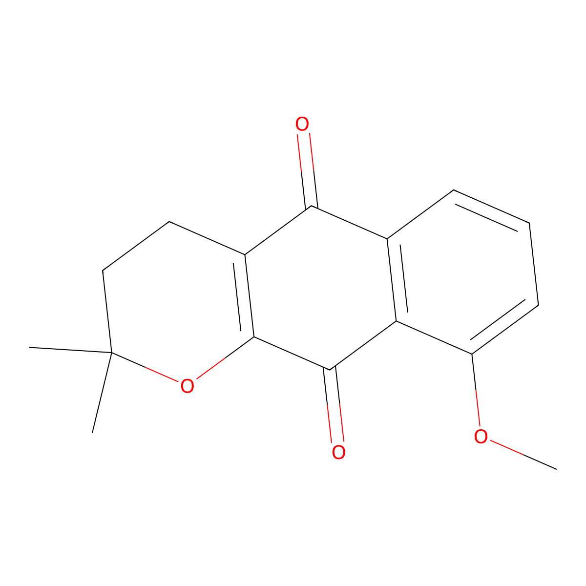 9-Methoxy-alpha-lapachone molecular structure, CAS 35241-80-6