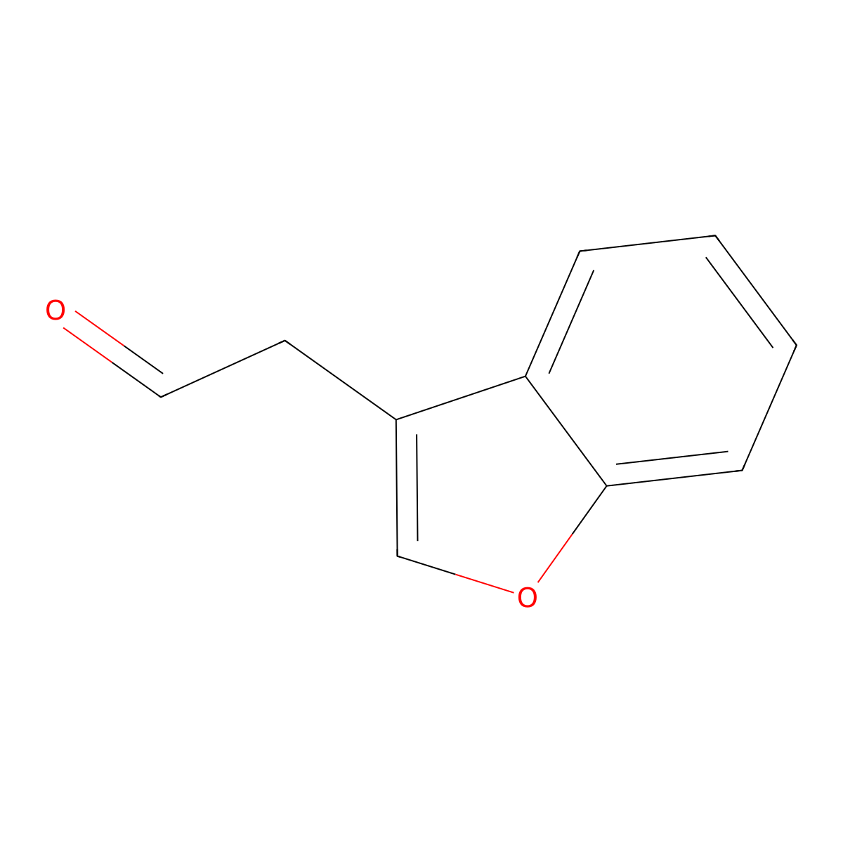 Benzo(b)furan-3-ylacetaldehyde molecular structure, CAS 352434-24-3